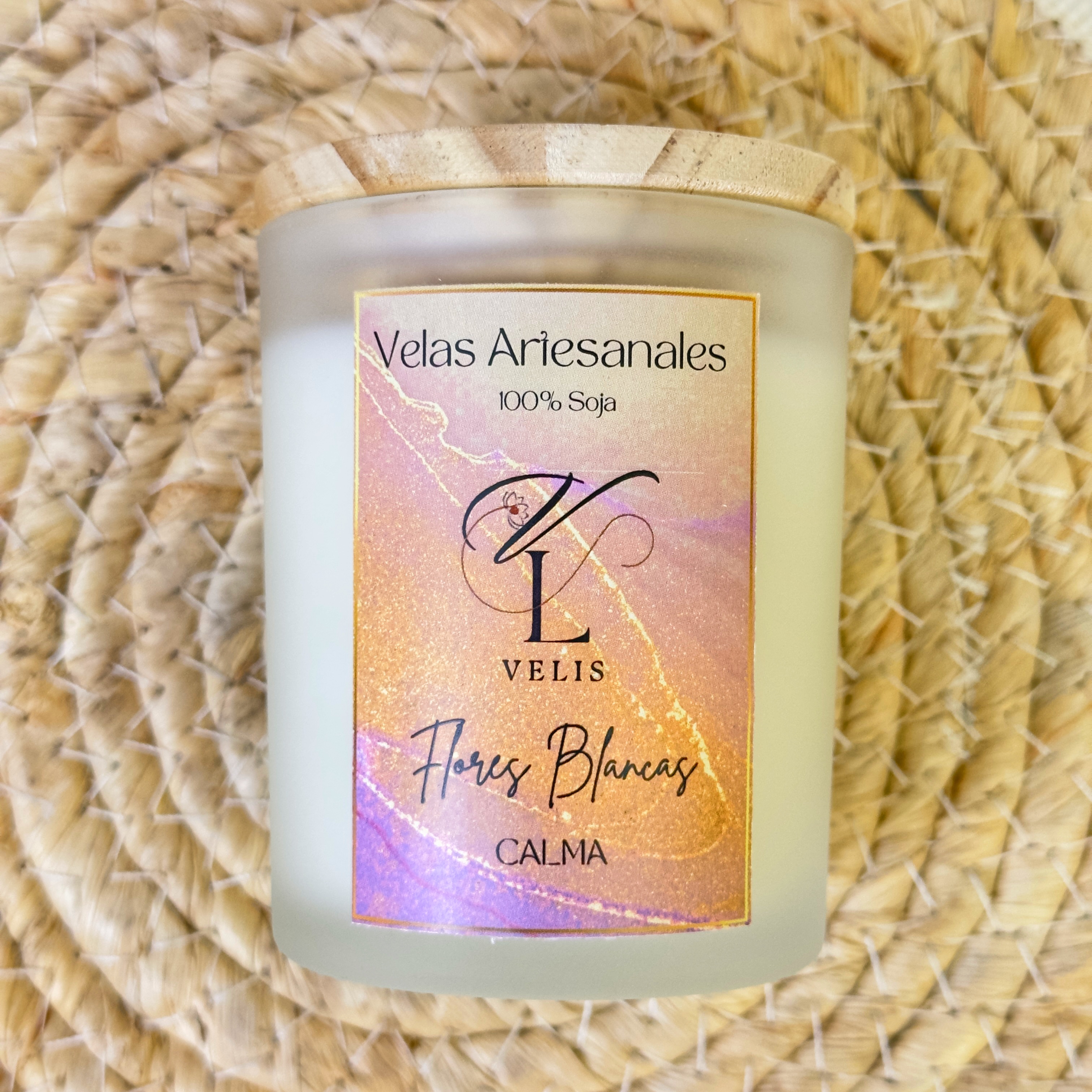 Vela Flores Blancas Velis
